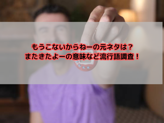 もうこないからねーの元ネタは？またきたよーの意味など流行語調査！